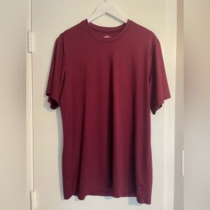 Hanes Men's Burgundy Short Sleeve Tee